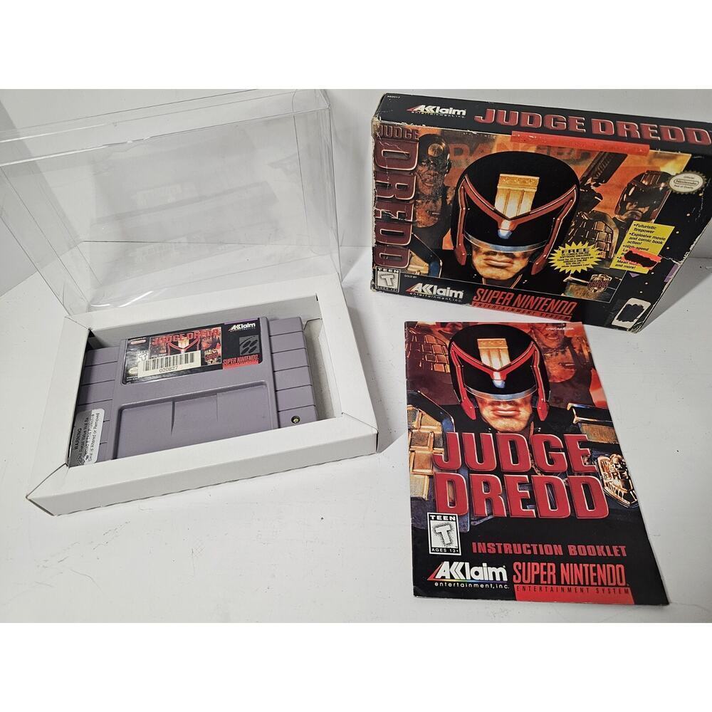 Judge Dredd (Nintendo SNES, 1995) With manual